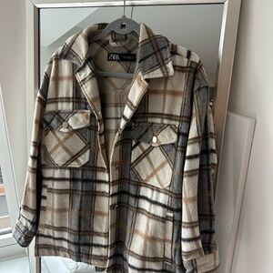 ZARA Plaid Overshirt